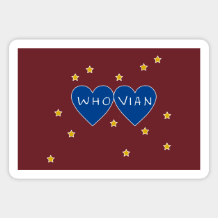 Whovian Hearts Magnet